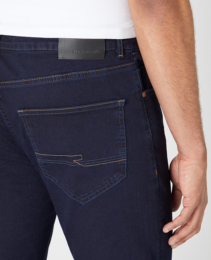 Remus Uomo Apollo Jeans - Dark Wash Power Stretch