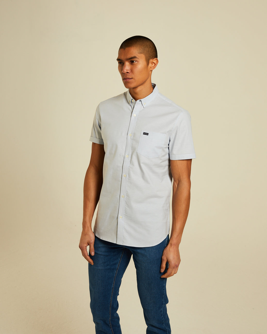 Diesel Rio Oxford Ss Shirt - Buoy Blue