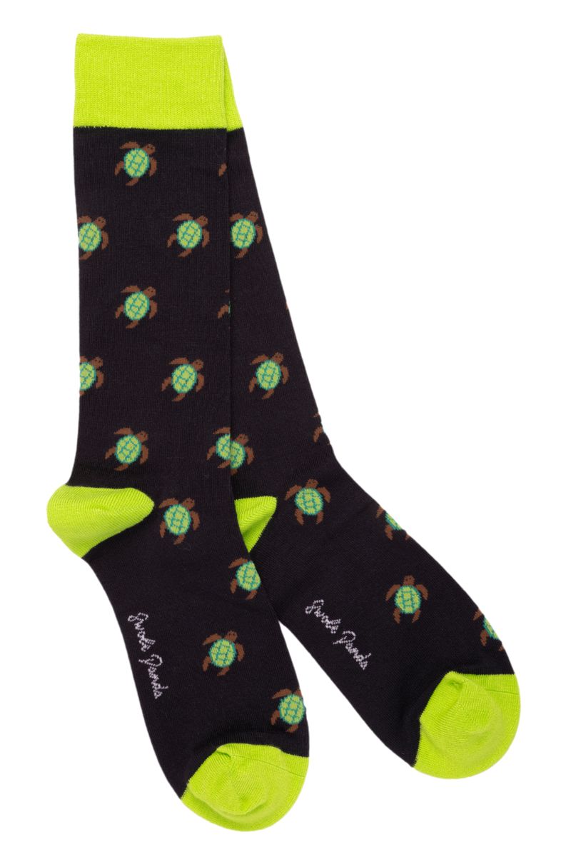 Swole Panda Bamboo Socks - Turtle