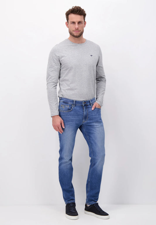 Fynch Hatton Tapered Fit Jeans - Light Blue