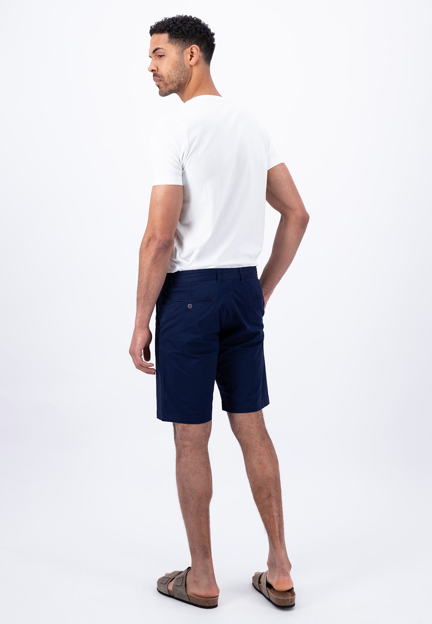 Fynch Hatton Basic Stretch Shorts - Navy