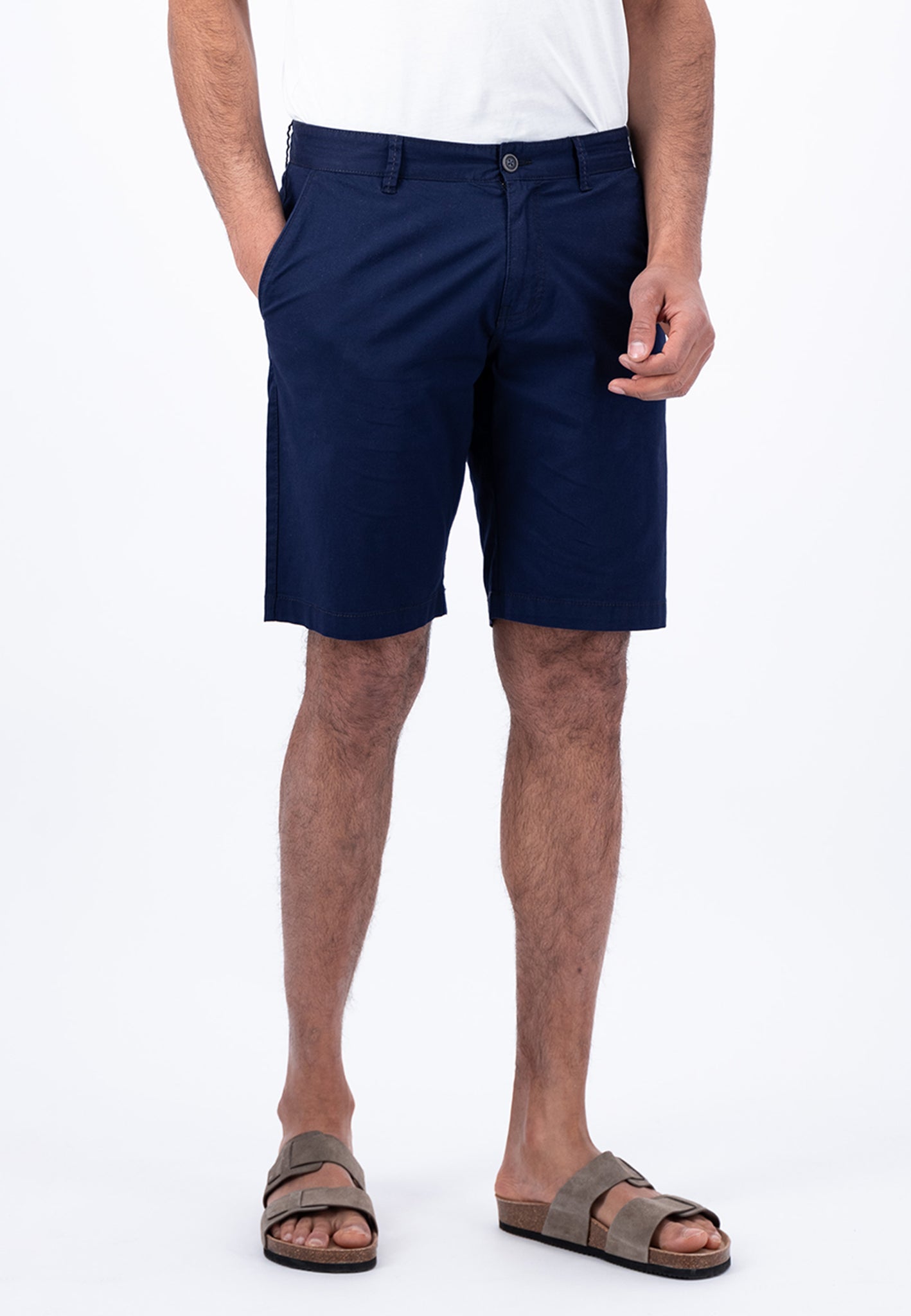 Fynch Hatton Basic Stretch Shorts - Navy