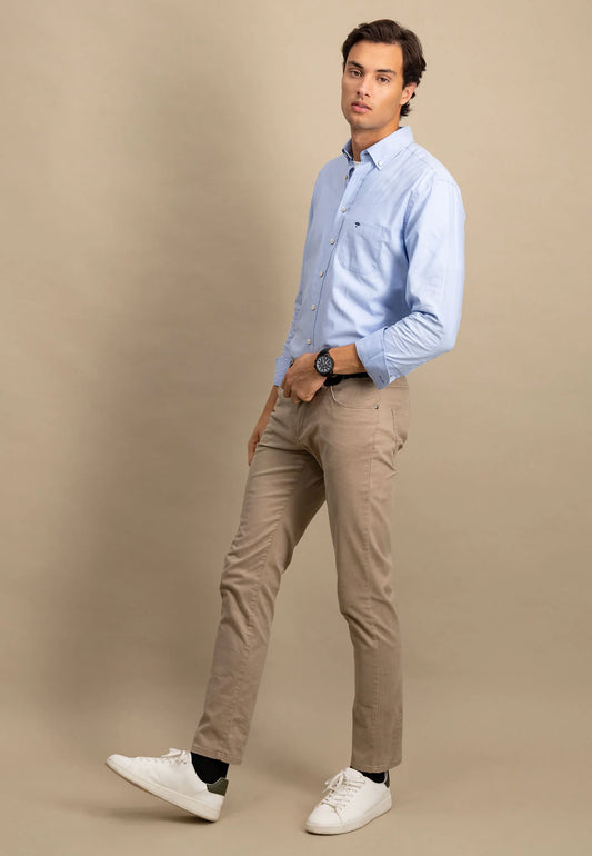 Fynch Hatton Oxford Shirt - Light Blue