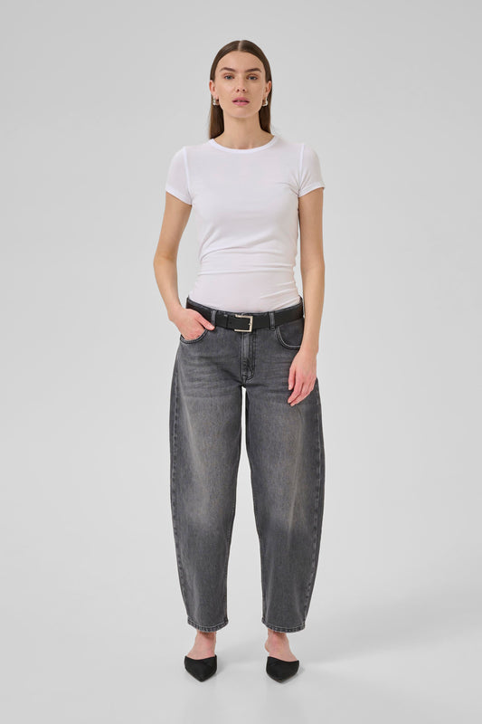 My Essential Wardrobe Baloo High Barrel - Dark Grey Wash