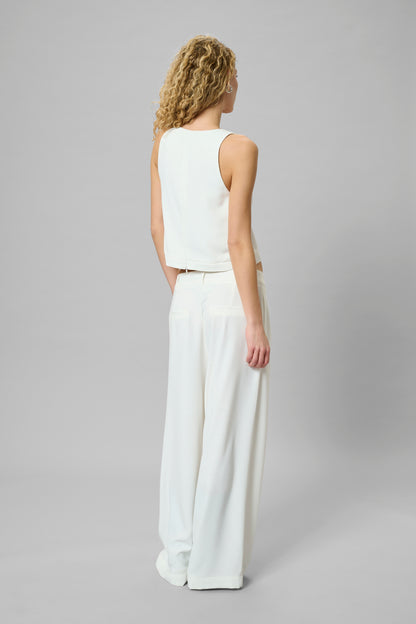 My Essential Wardrobe Mille Waterfall Top - Cream