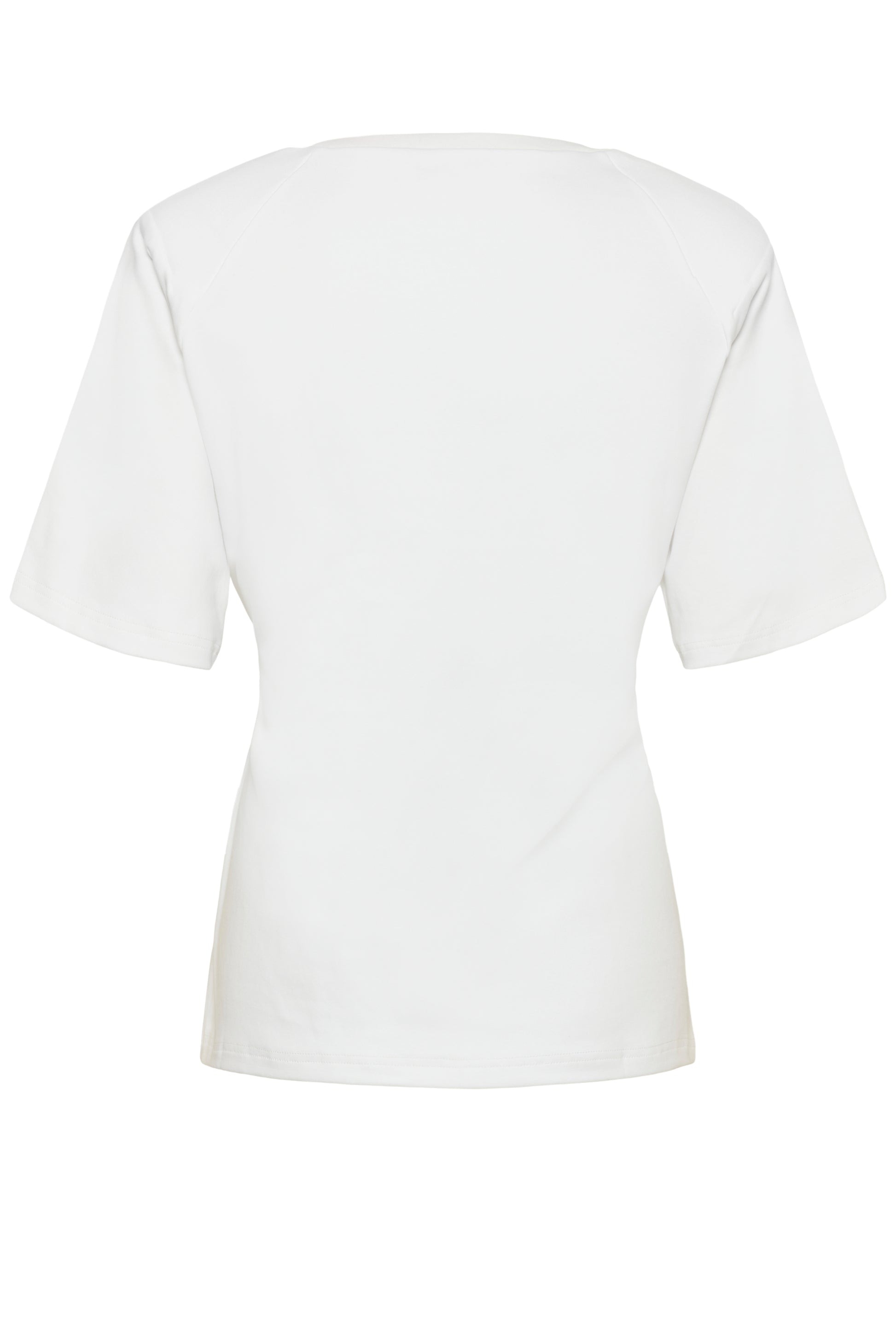 White t-shirt on a white background