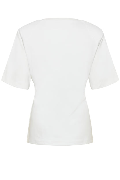 White t-shirt on a white background