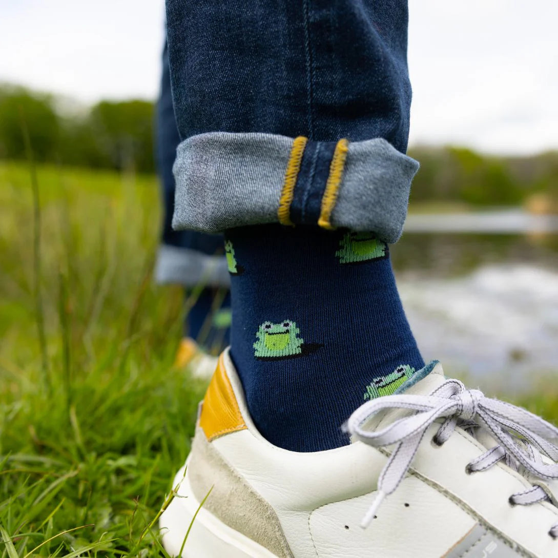 Swole Panda Bamboo Socks - Frog