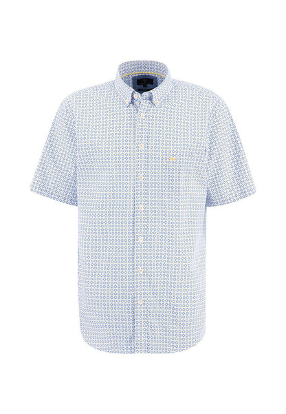 Fynch Hatton SS Button-Down Shirt - Soft Sun