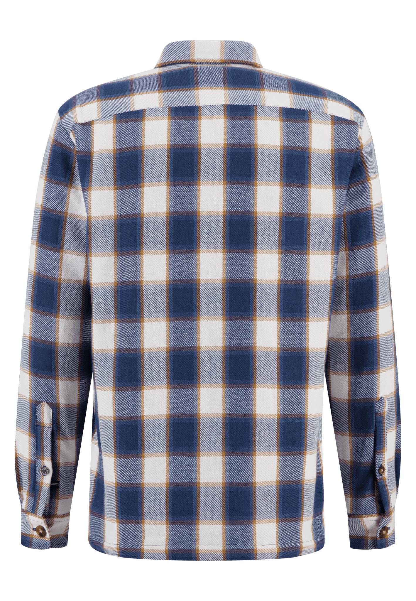 Fynch Hatton Padded Flannel Overshirt - Wave