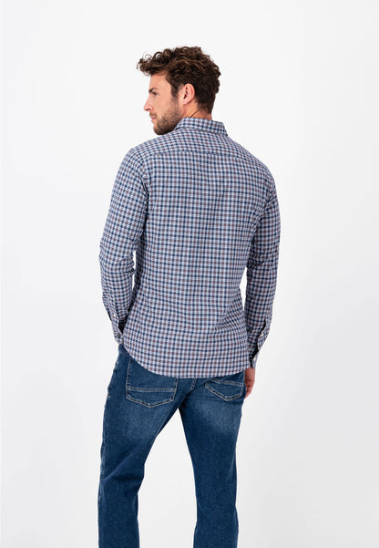 Fynch Hatton Modern Fit Shirt - Modern Checks - Burnt Orange