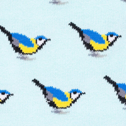 Swole Panda Bamboo Socks - Blue Tit