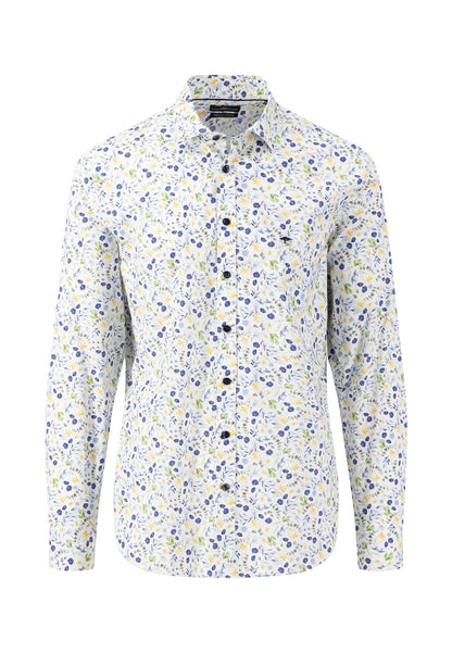 Fynch Hatton Kent Collar Shirt - Pineapple