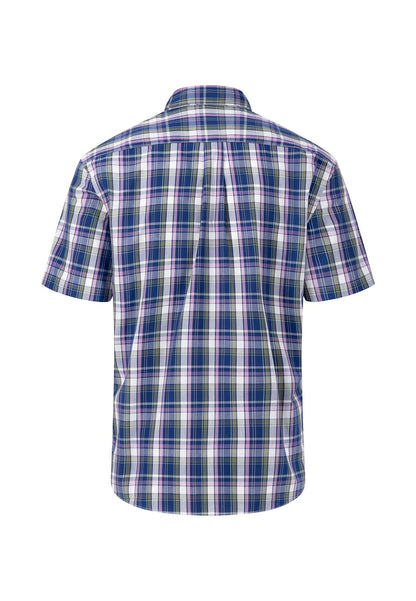 Fynch Hatton Short Sleeved Shirt - Navy