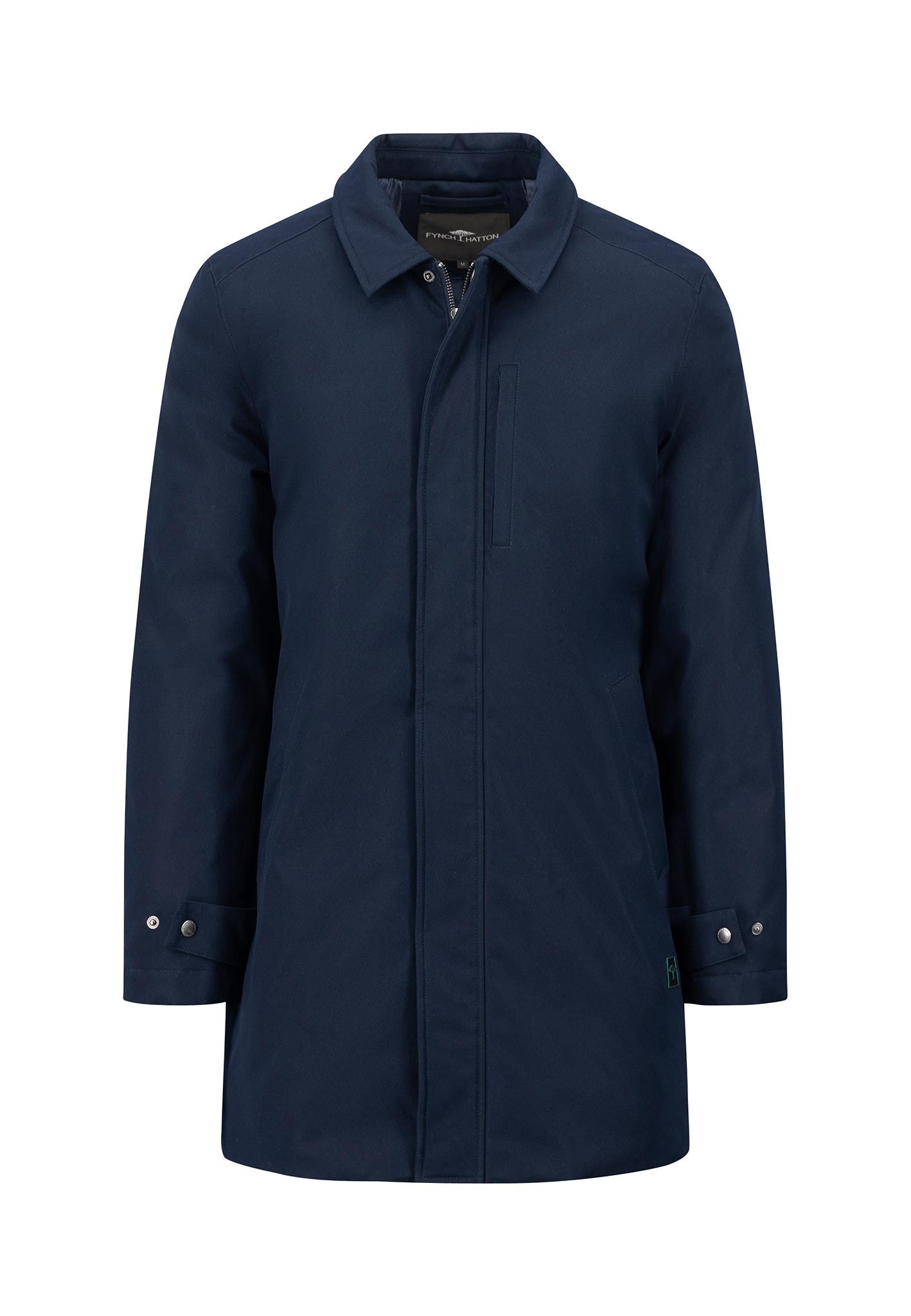 Fynch Hatton Twill Coat - Navy