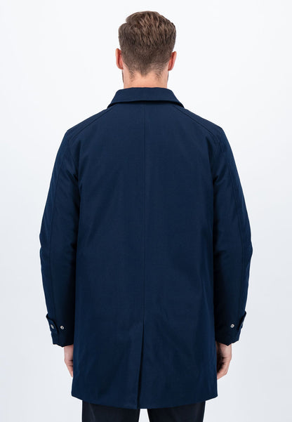 Fynch Hatton Twill Coat - Navy