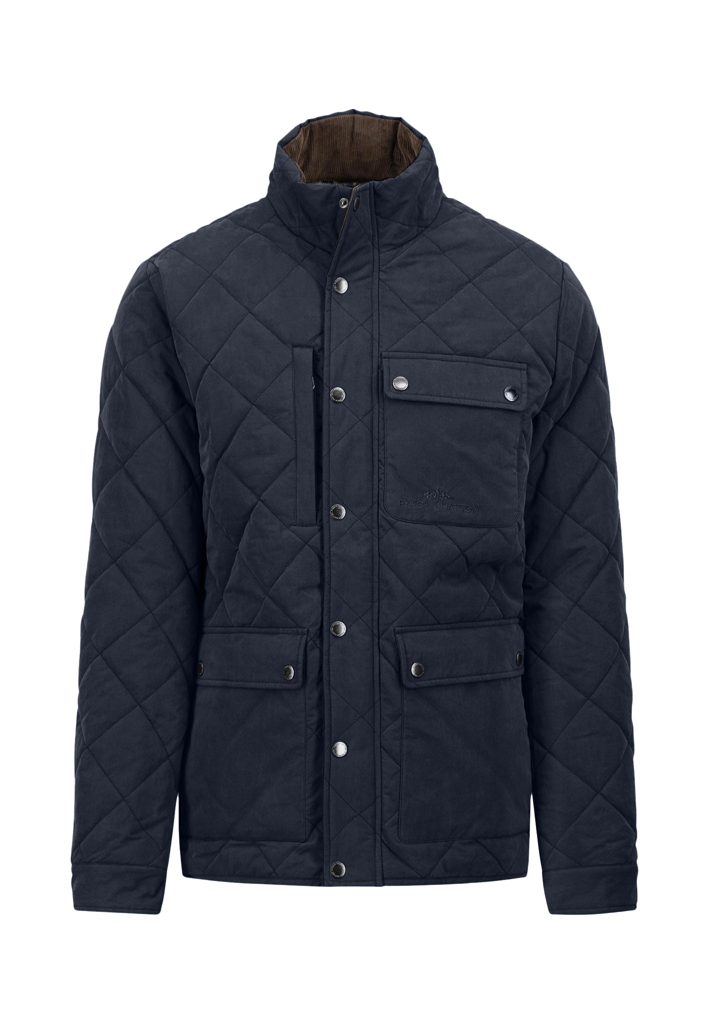 Fynch Hatton Quilted Field Jacket - Dark Navy