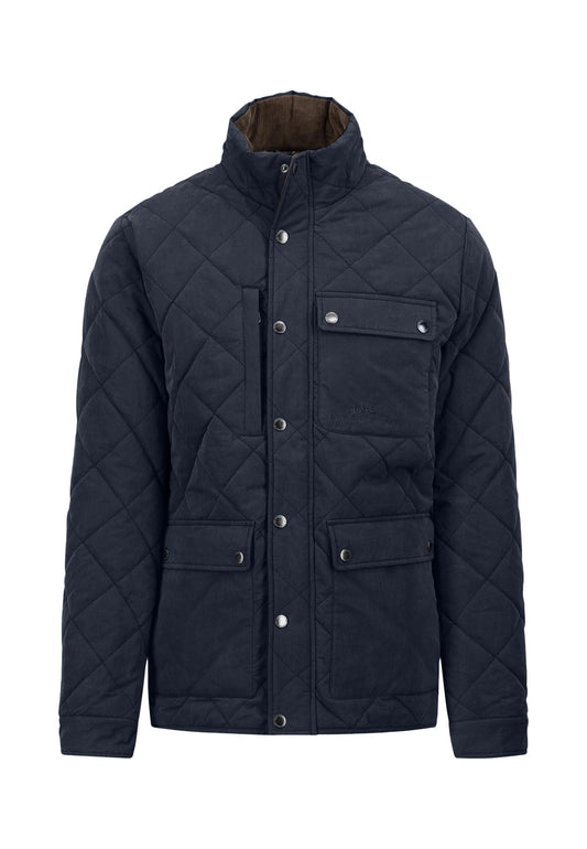 Fynch Hatton Quilted Field Jacket - Dark Navy