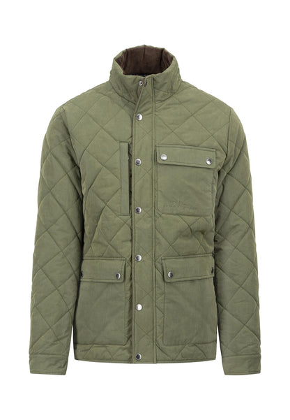 Fynch Hatton Quilted Field Jacket - Dark Khaki