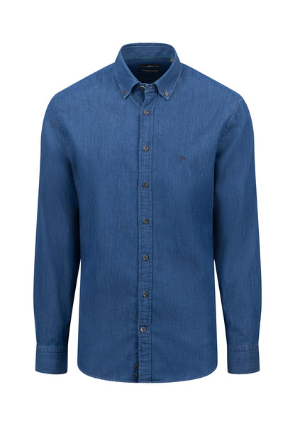 Fynch Hatton Long-Sleeved Denim Shirt