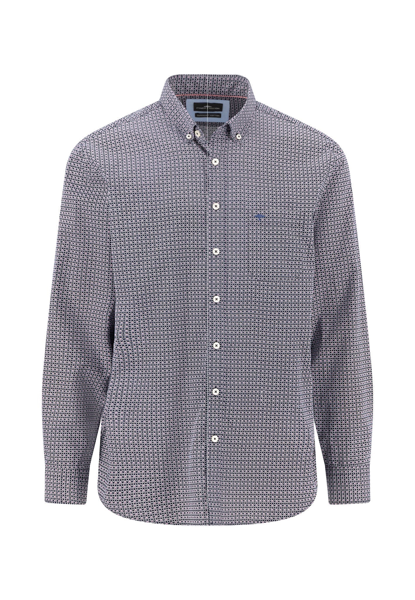 Fynch Hatton Graphic Print Shirt - Navy