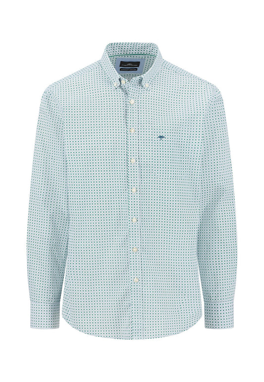 Fynch Hatton Long Sleeved Graphic Print - Grass Green