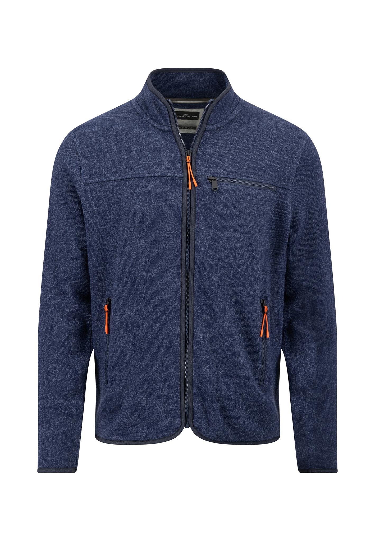 Fynch Hatton Polar Fleece Cardigan - Navy