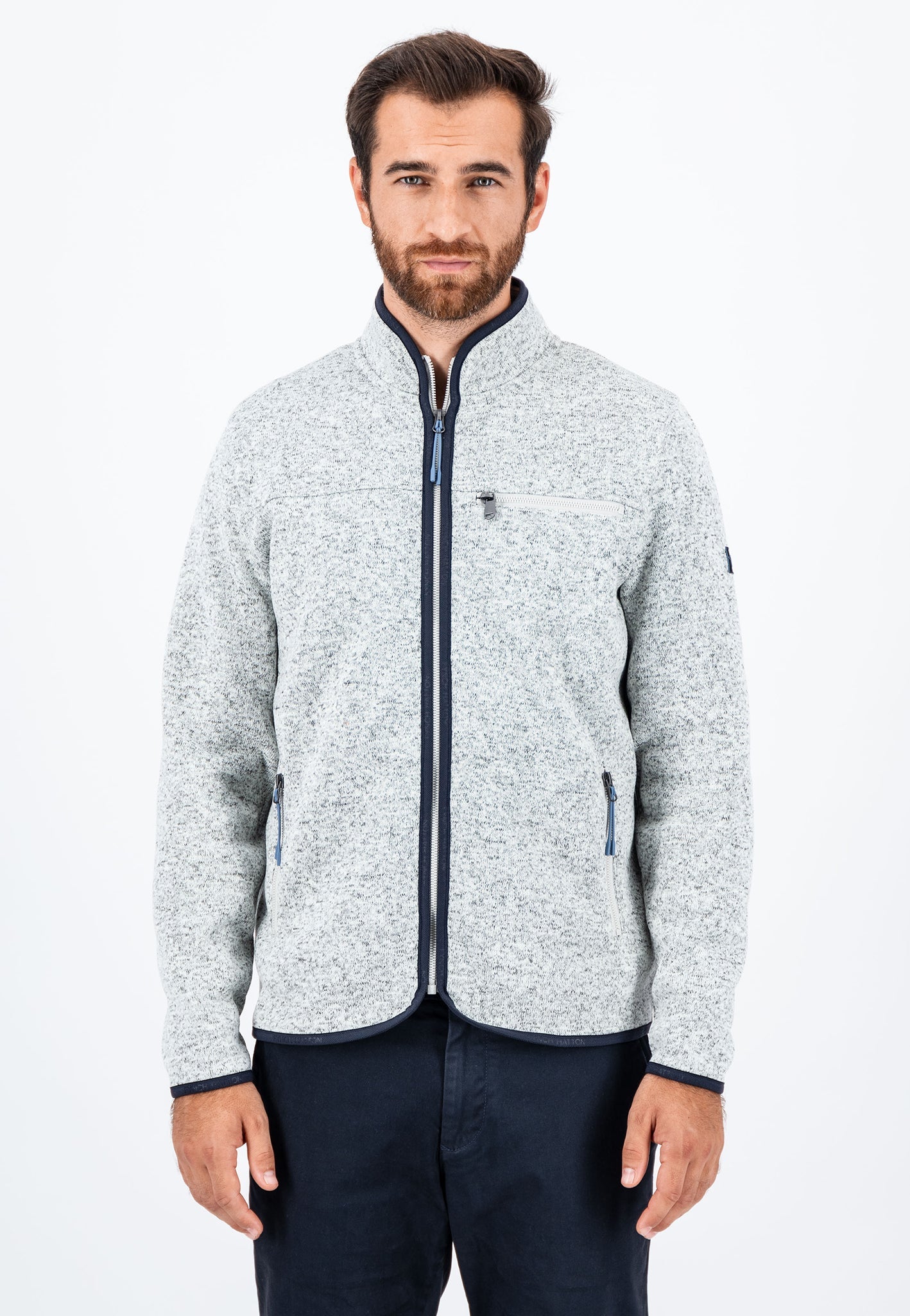 Fynch Hatton Polar Fleece - Light Grey