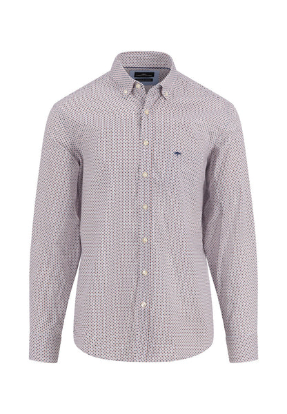 Fynch Hatton Minimal Print Shirt - White