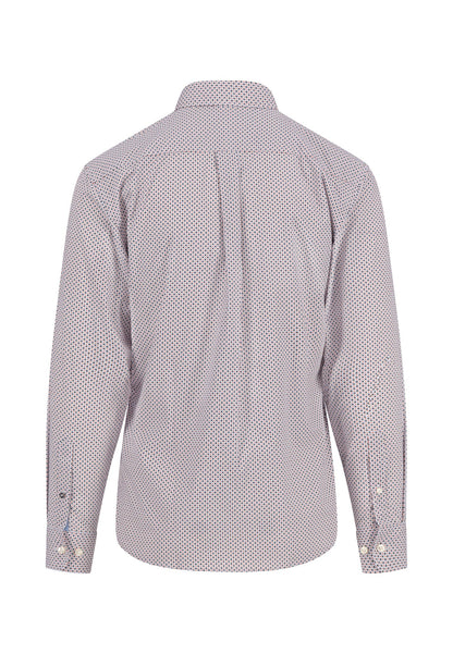 Fynch Hatton Minimal Print Shirt - White