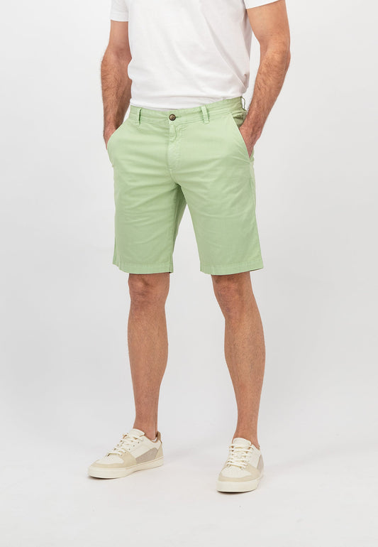 Fynch Hatton Summer Stretch Bermuda Shorts - Soft Green