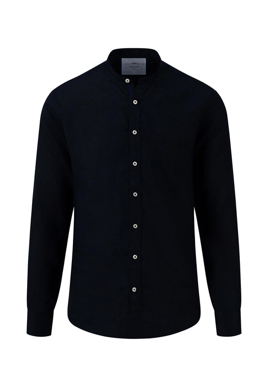 Fynch Hatton Pure Linen Shirt - Navy