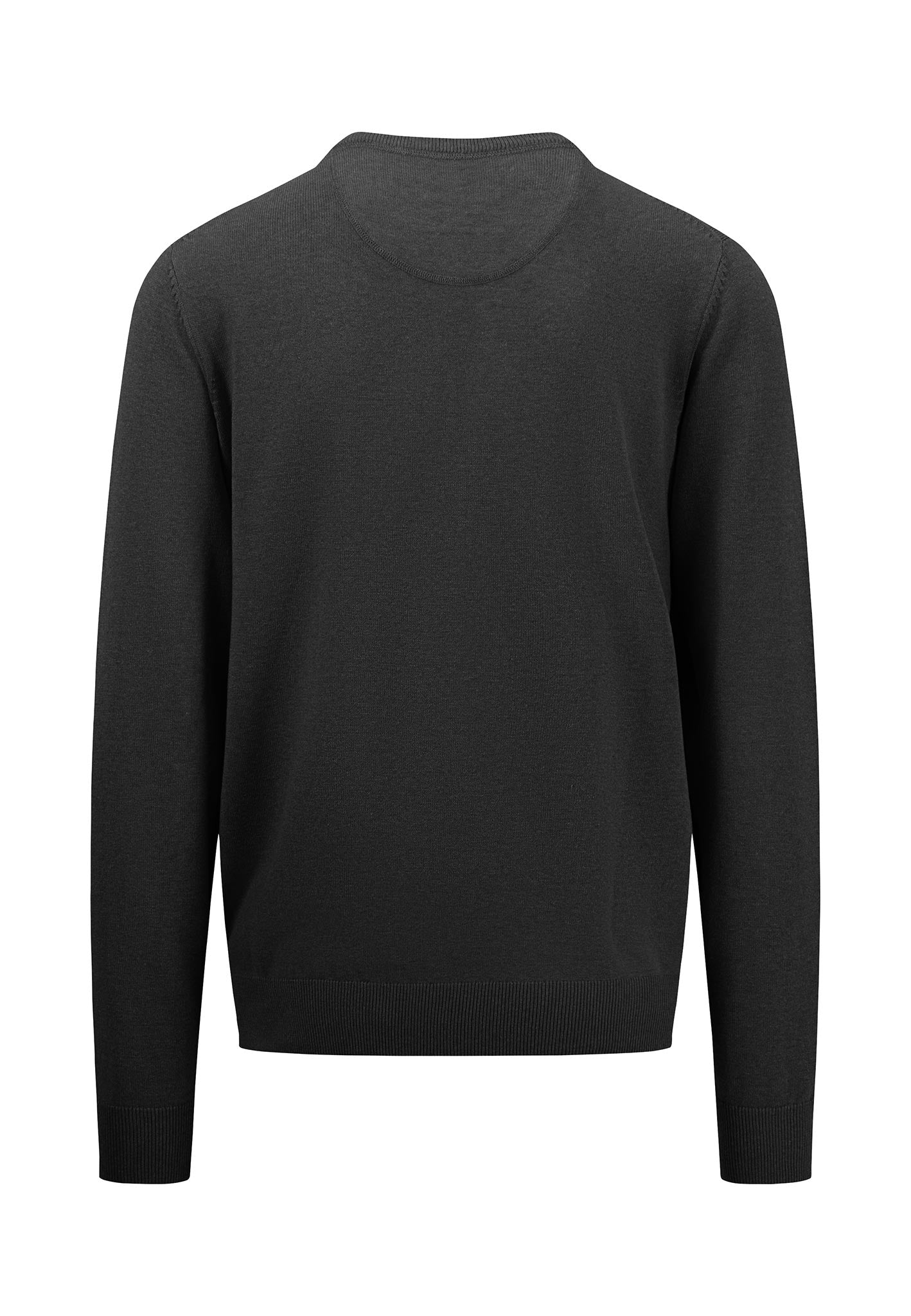 Fynch Hatton O-Neck Superfine Jumper - Black