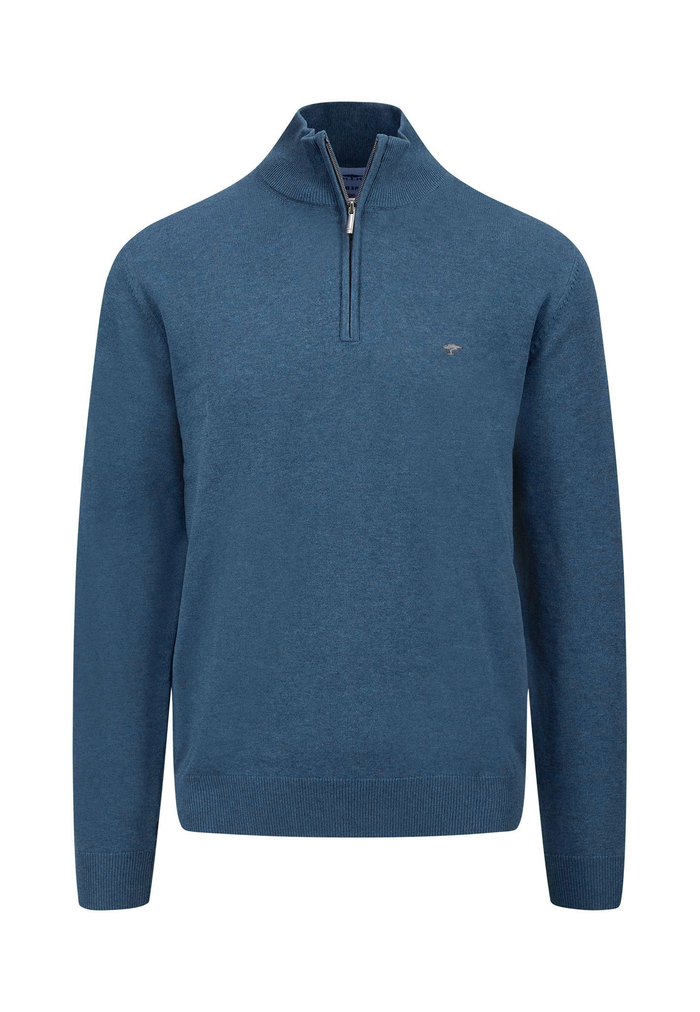 Fynch Hatton Half Zip Superfine Troyer - Azure