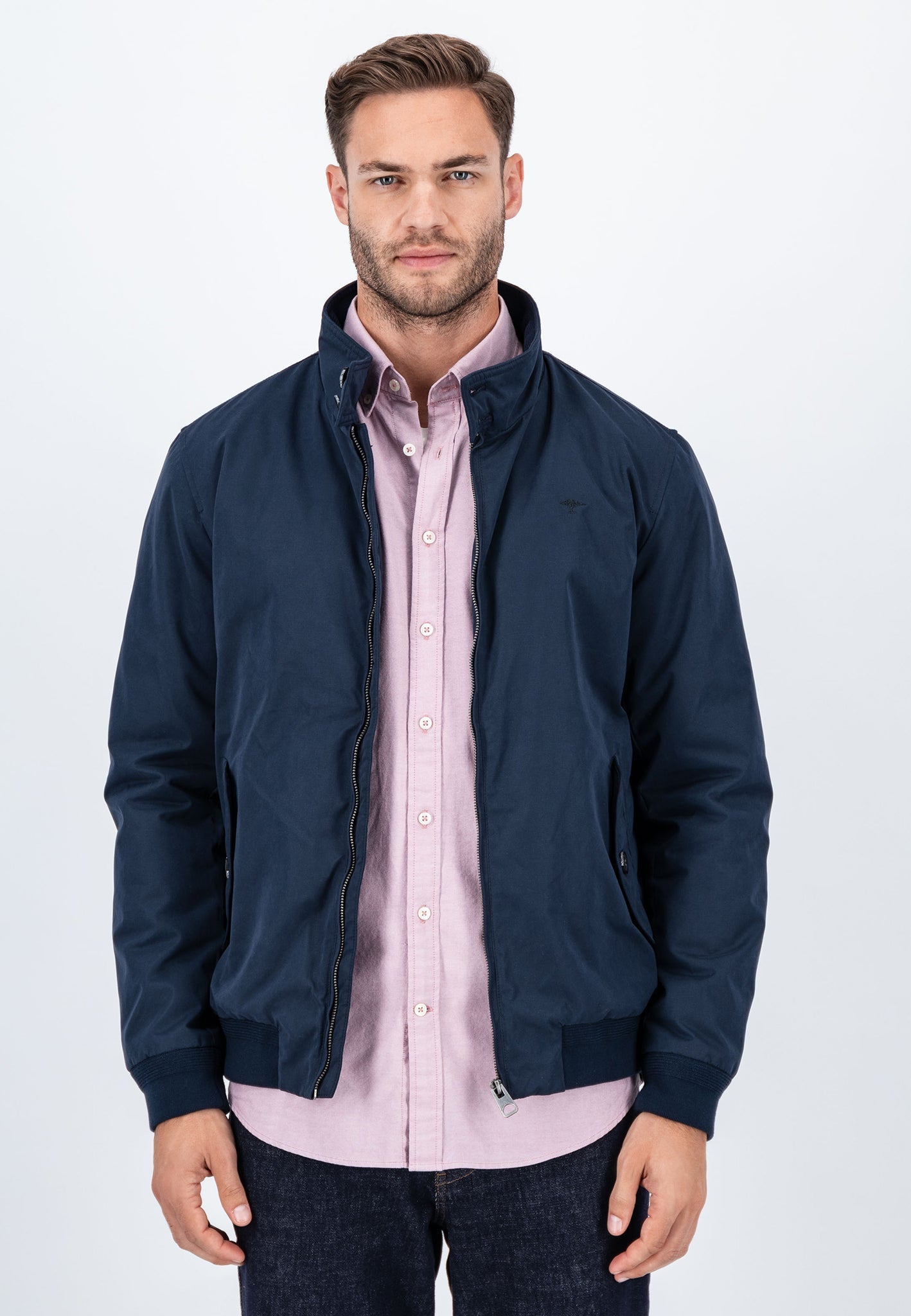 Fynch Hatton Harrington Padded Jacket - Dark Navy