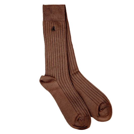 Swole Panda Bamboo Socks - Dark Brown