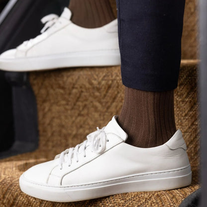 Swole Panda Bamboo Socks - Dark Brown