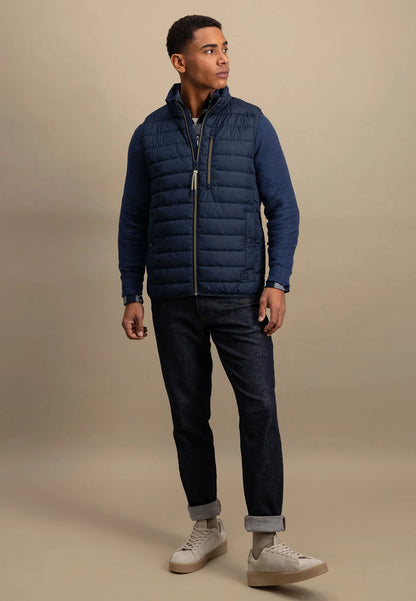 Fynch Hatton Light Weight Quilted Gilet - Navy