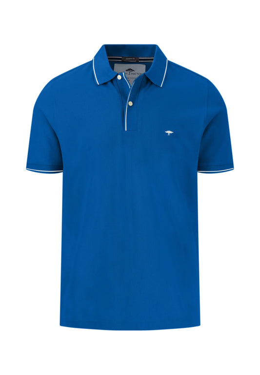 Fynch Hatton Polo Shirt - Strong Blue