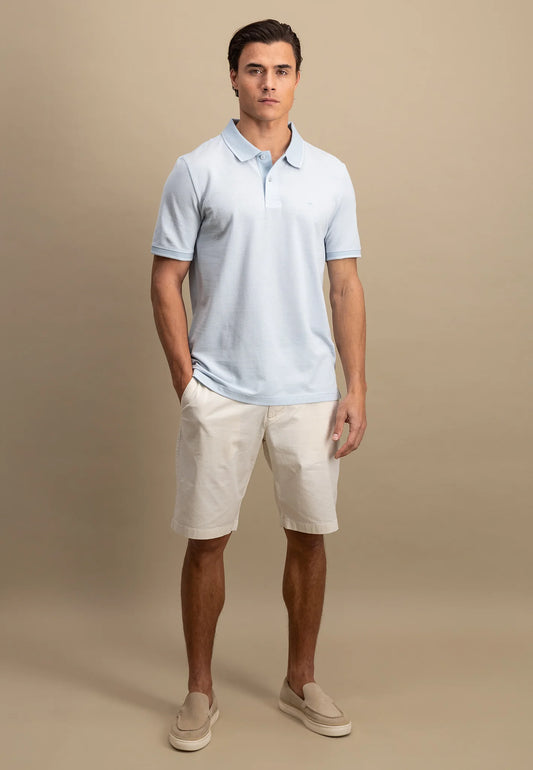 Fynch Hatton Two-Tone Polo - Summer Breeze