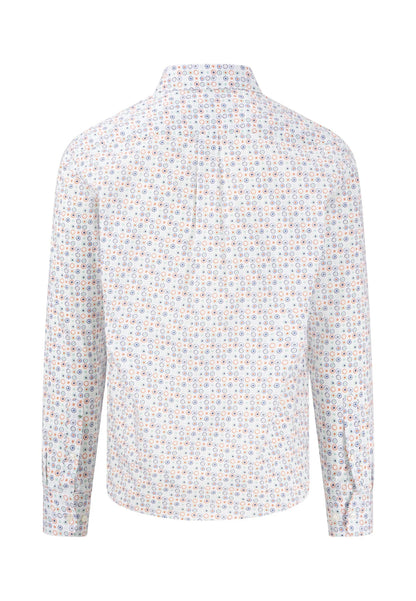 Fynch Hatton Combi Print Shirt - Turf Green