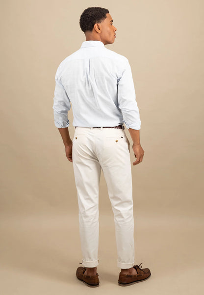 Fynch Hatton Casual Washed Cotton Shirt - Summer Breeze