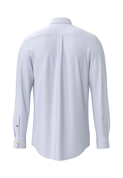 Fynch Hatton Washed Oxford Solid Shirt - Crystal Blue