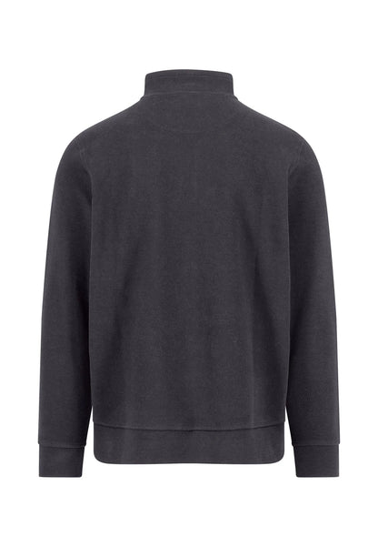 Fynch Hatton Troyer Structure 1/4 Zip - Navy Grey