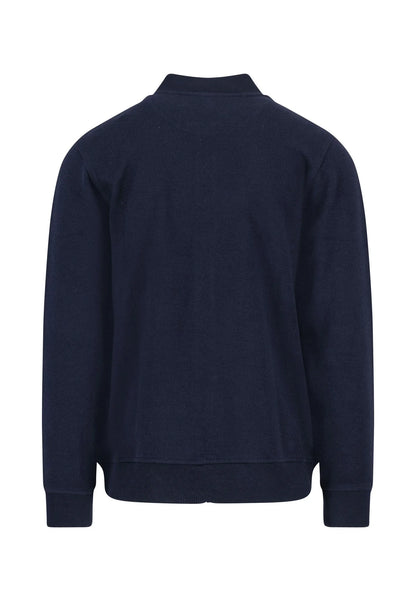 Fynch Hatton Zip Cardigan - Navy