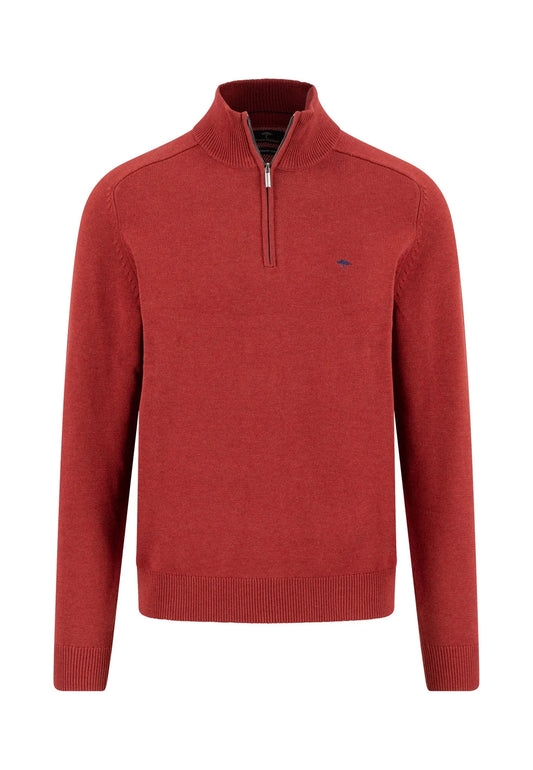 Fynch Hatton Troyer 1/4 Zip - Garnet Red