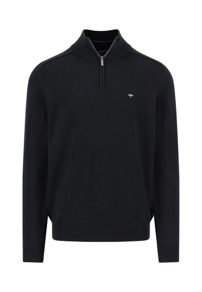 Fynch Hatton Troyer 1/4 Zip - Black