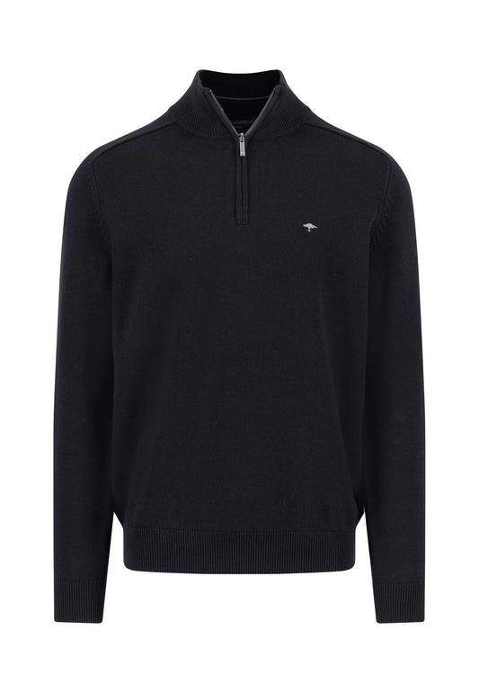 Fynch Hatton Troyer 1/4 Zip - Black