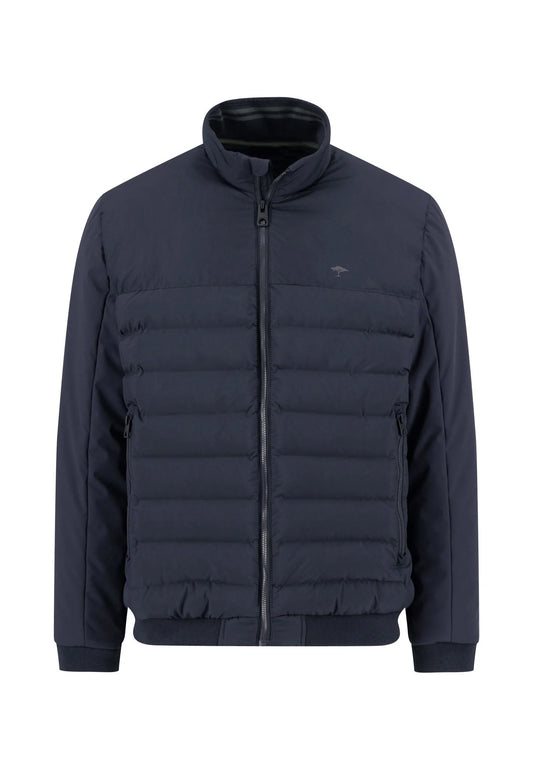 Fynch Hatton Basic Puffer Hybrid Jacket - Dark Navy