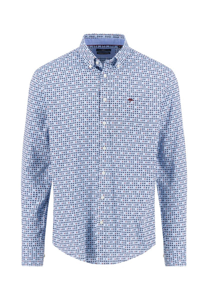 Fynch Hatton Combi Print Shirt - Deep Merlot